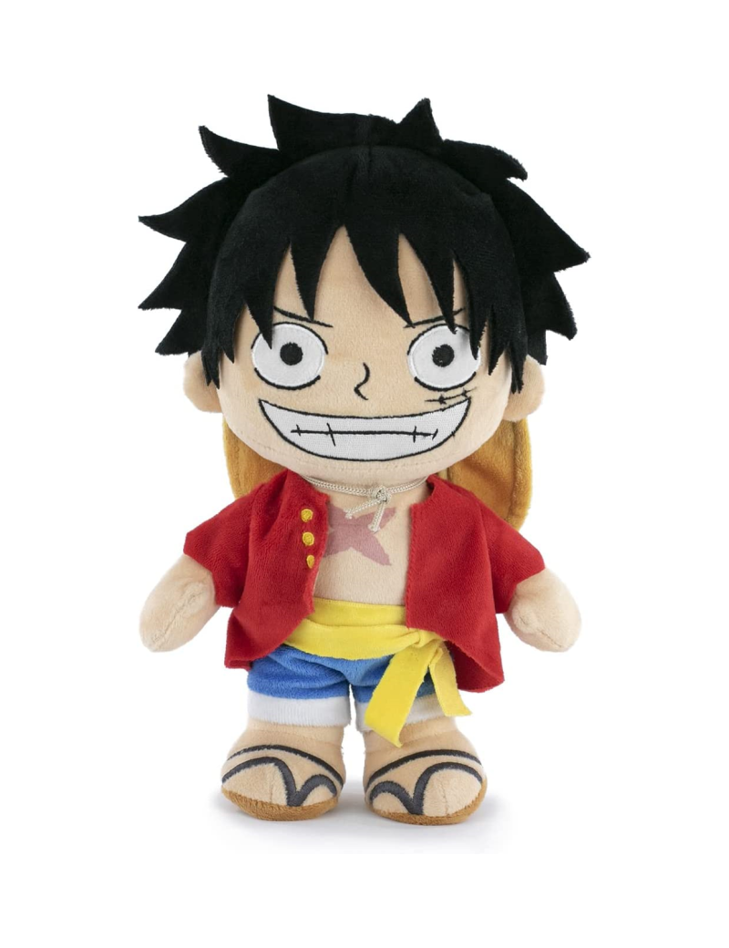 Peluche One Piece Potekoro Mascot - Taille M - Monkey D. Luffy